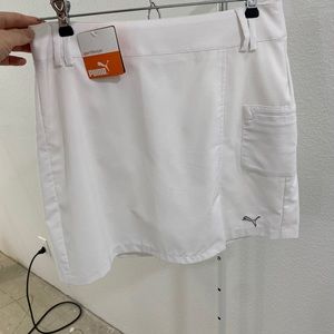 Puma White Golf Skirt with shorts liner